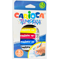 Temperové farby Carioca 12 ml 5 ks 