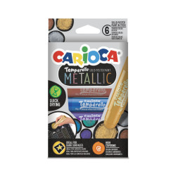 Farby v tube Temperello metalické 6 ks