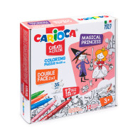 Vyfarbovacie puzzle 35 ks Carioca MAGICAL PRINCESS