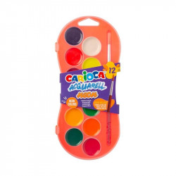 Vodové farby 12 ks akvarelové NEON