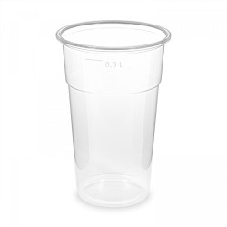 Pohár PP priesvitný 78mm, 300ml 50ks