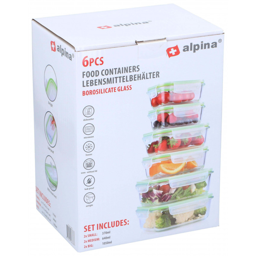 ALPINA potravinová nádoba 370/640/1050ml