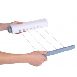 Alpina plastová 14m biela zaťahovacia šnúra na bielizeň