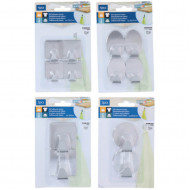 Kovové nerezové samolepiace háčiky 4ks