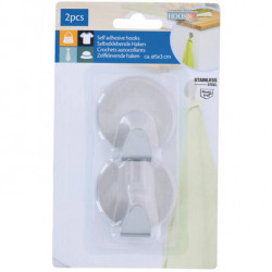 Kovové nerezové samolepiace háčiky 4ks