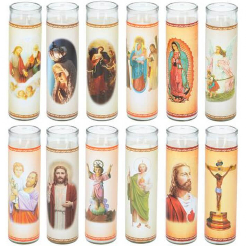 Sviečka svätá v skle 5,6*20C 130gr