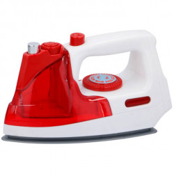 Žehlička na baterky so zvukom a svetlom 18cm červená