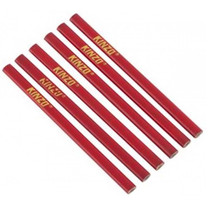 Elipsovité tesárske KINZO ceruzky 6ks