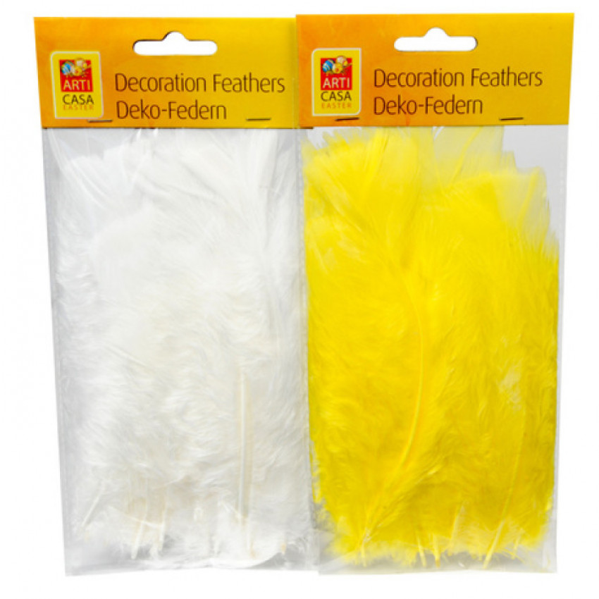 Dekoračné pierka 18 ks