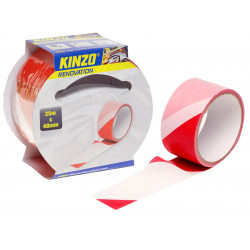 2x KINZO Páska bielo-červená 25 x 48 mm