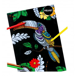 Omaľovánka Zamatové farebné plagáty 4ks