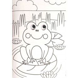 2x Omaľovánka veľké oči A4 24strán Zvieratká