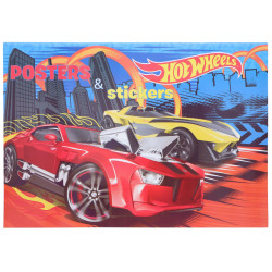Omaľovánka + samolepky Hot Wheels A3 32 str.