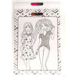 Omaľovánka + samolepky Barbie  A3 32 str.  