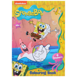 Omaľovánka SpongeBob A4 48strán + 2str. nálepky