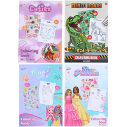 Omaľovánka A4 s nálepkami, 16 strán 2ks