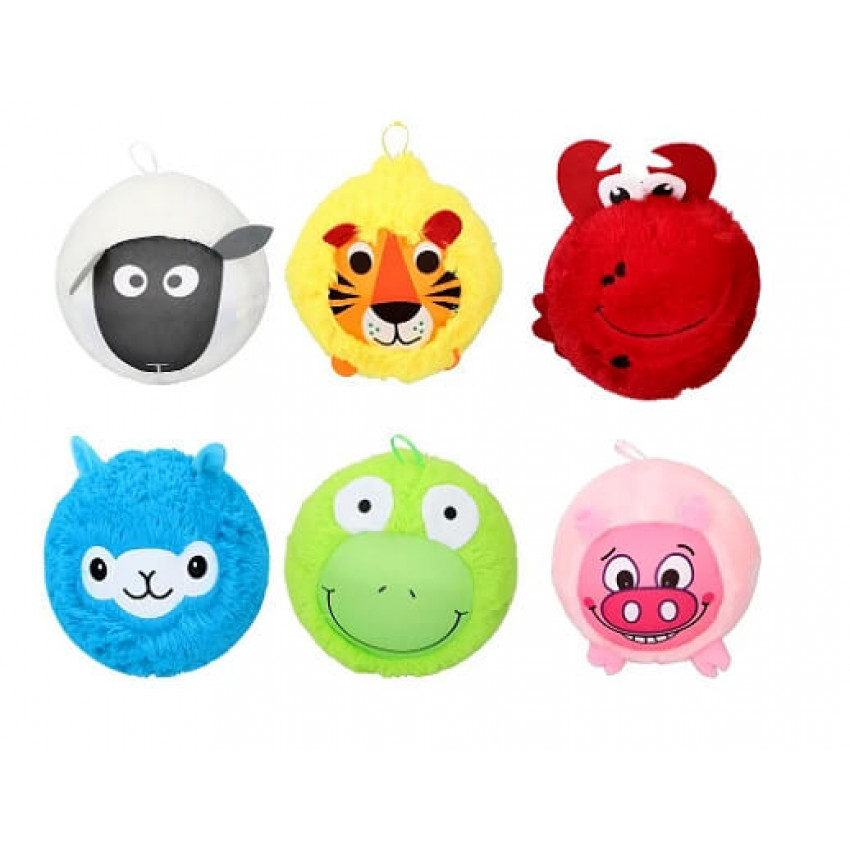 Lopta plyš - zvieratko 23cm