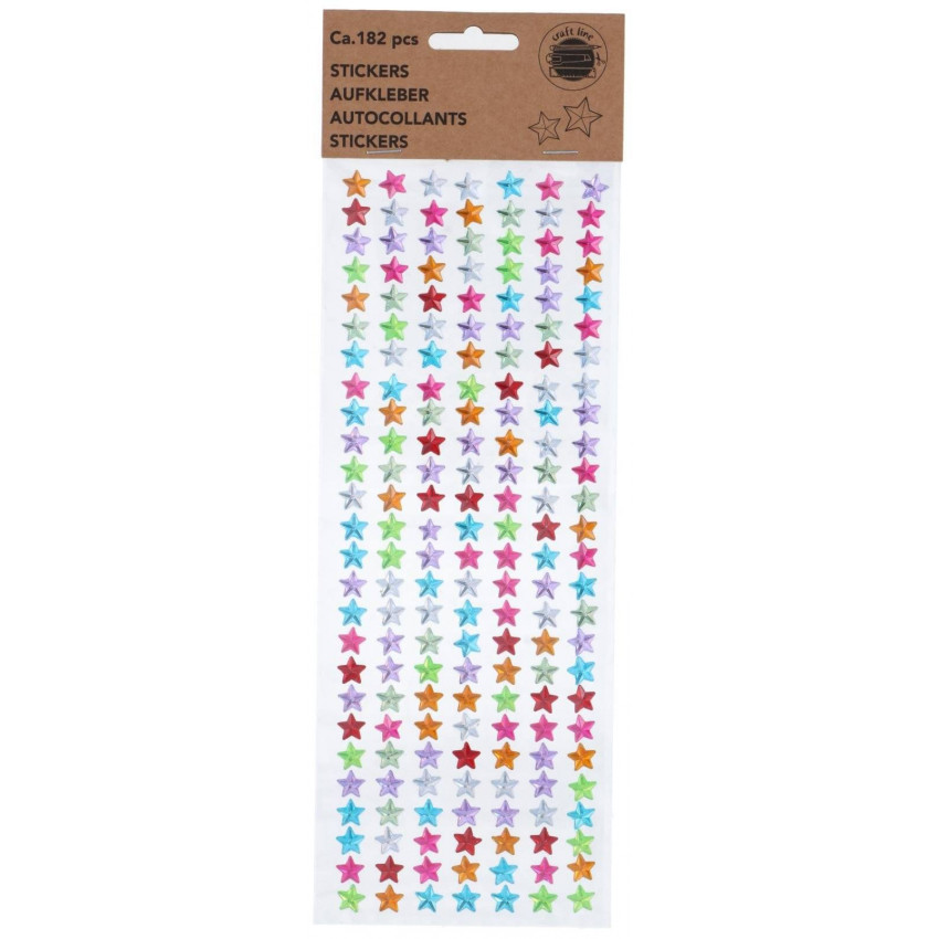 Samolepky hviezdičky na nalepovanie 182ks