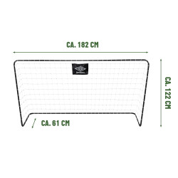 Futbalová brána UMBRO 182x122x61cm