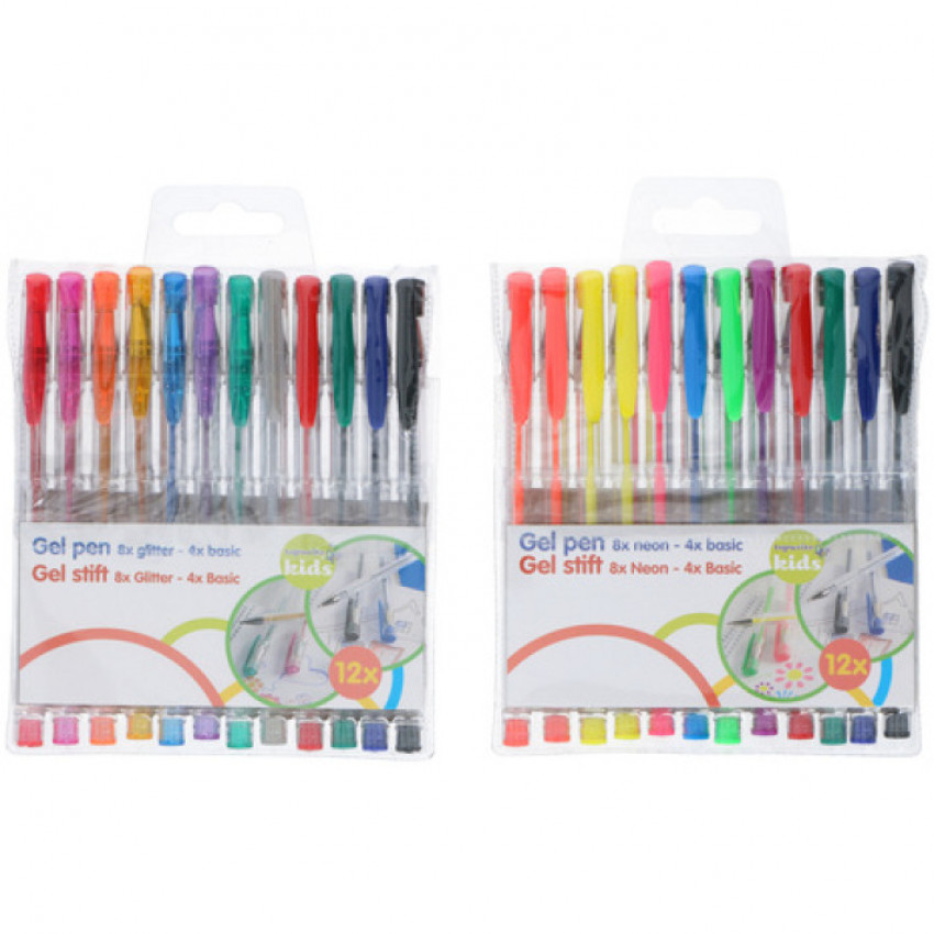 Gélové perá 12 ks