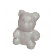 Polystyrénový medvedík 7,5cm 4ks