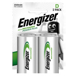 Energizer 2 x Nabíjateľné batérie R20/D Ni-MH 2500mAh