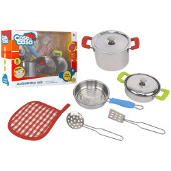 Kuchynská súprava na varenie - sada kovových hrncov 