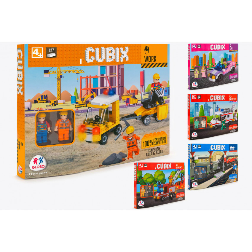 Skladačka Cubix/127+2 kompaktibilná s lego skladačkami