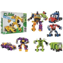 Cubix robot - transformér 4 druhy = 1 veľký transformér