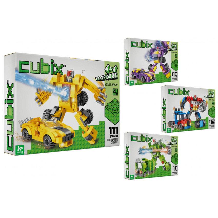 Cubix robot - transformér 4 druhy = 1 veľký transformér