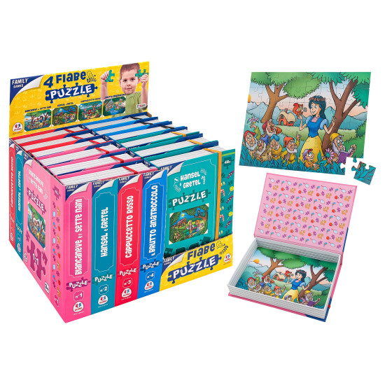 CUBIX - FAMILY GAMES Rozprávkové puzzle 48ks v knihe