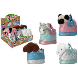 Plyšové zvieratko v kabelke