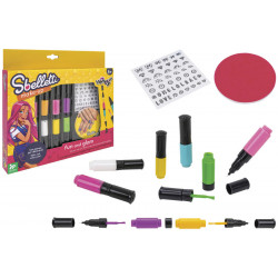 Nechtové štúdio s nálepkami a lakmi 