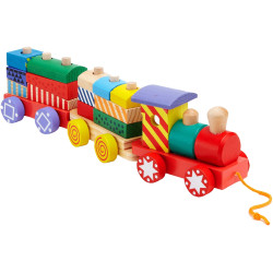 SIRWOOD Drevenný vláčik 16ks