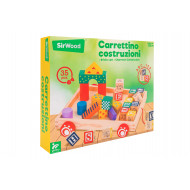 SIRWOOD Drevenný kocky vo vozíku