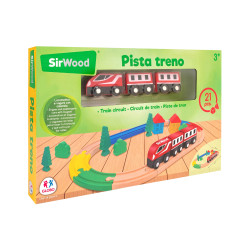 SIRWOOD Drevenný vláčik dráha