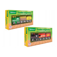 SIRWOOD Drevenný vlak magnetický 3ks