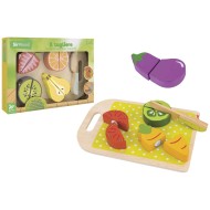 Drevené ovocie na krájanie