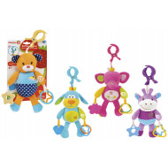 Zvieratko do kočíka s klipom a hrkálkou Vitamina G