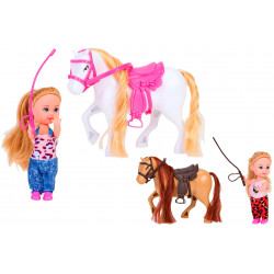 Bábika s koníkom s česacou hrivou