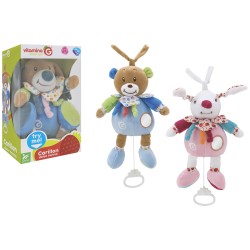 Plyšová hračka s melódiou - medveď, zajac