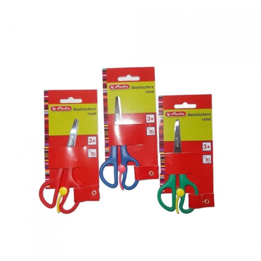 Herlitz Nožnice s odpružením guľaté