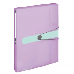 Plastový box s gumičkou Herlitz A4 PP lila