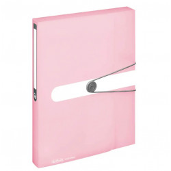 Plastový box s gumičkou Herlitz A4 PP ružová