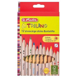 Farbičky Trilino MAXI trojhranné, drevené, nelámavé 12ks