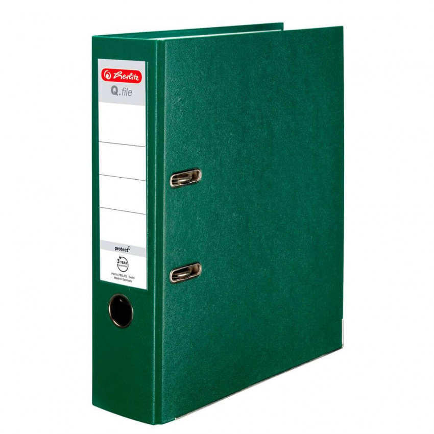 Herlitz Zakladač pákový 8cm tmavo zelený