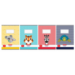  Zošit Herlitz 513 A5 linajkový 70g/m2 mix motívov Cute Animals
