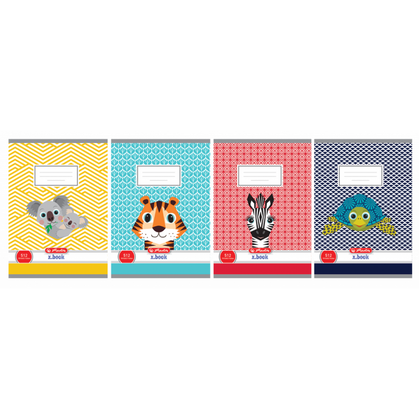  Zošit Herlitz 513 A5 linajkový 70g/m2 mix motívov Cute Animals
