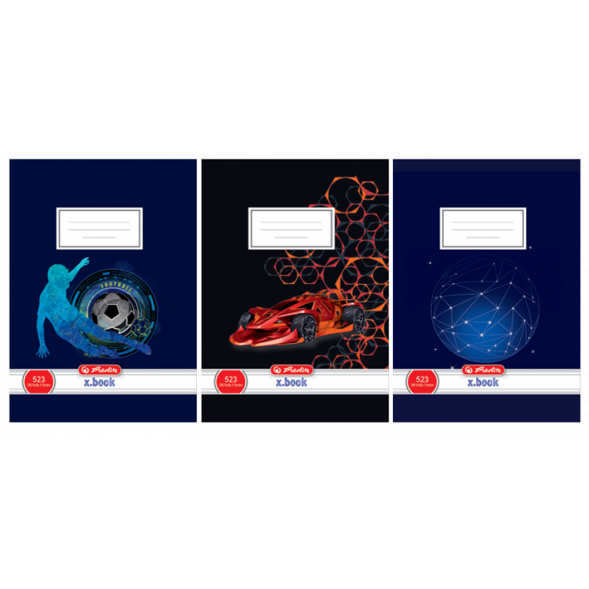 Zošit Herlitz 523 A5 linajkový 70g/m2 mix motívov chlapci