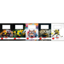  Zošit Herlitz 544 A5 mix motívov chlapci linajkový 70g/m2 mix 10ks
